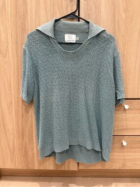 OlderBrother Short-Sleeve Knit Top